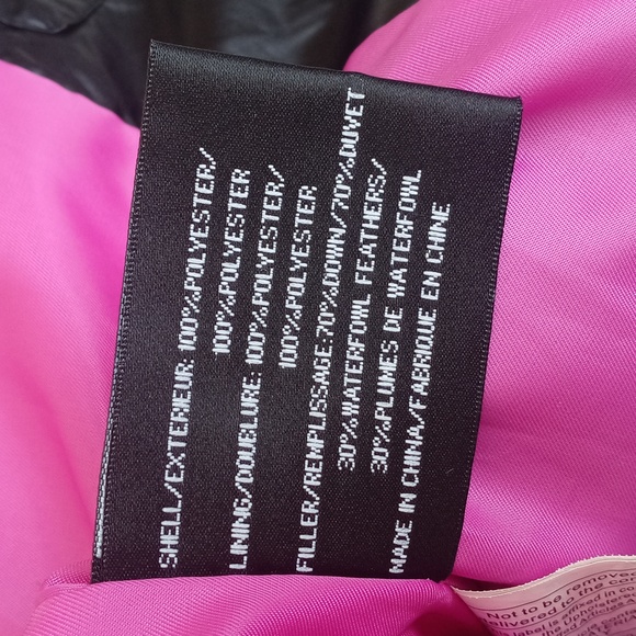 DKNY Women’s Black Down Quilted Puffer Long Sleeve Waist Length Coat XS - Picture 10 of 15